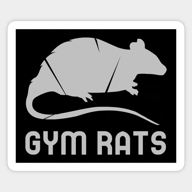 GYM RATS - funny fitness design Sticker by Thom ^_^